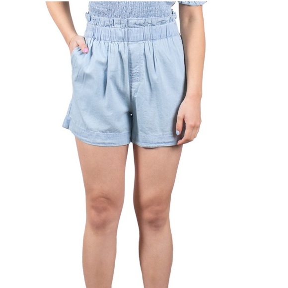 Mauby Light Blue Shorts - Picture 1 of 10